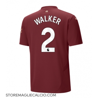 Manchester City Kyle Walker #2 Maglia Gara Terza Repliche 2024-25 Maniche Corte